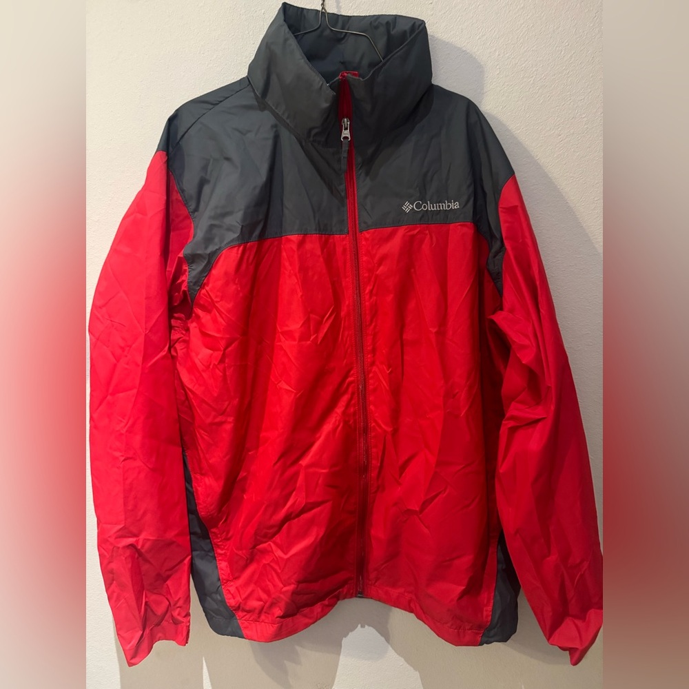 Columbia Two-Tone Red and Gray Jacket